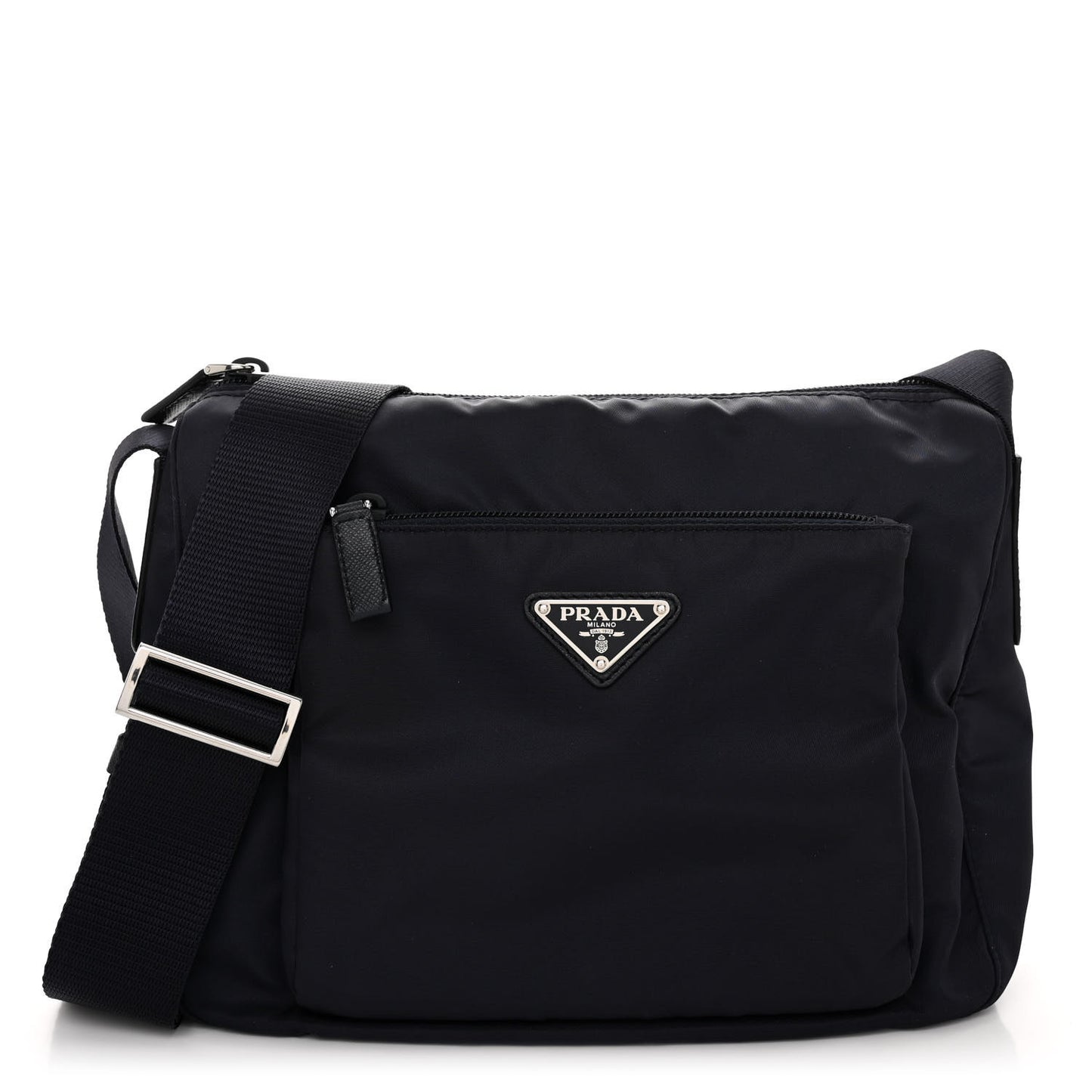 Tessuto Nylon Saffiano Messenger Bag Baltico