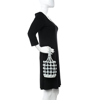 Alexander Wang Nappa Denim Dome Studded Mini Roxy Bucket Bag Black 2 of 17