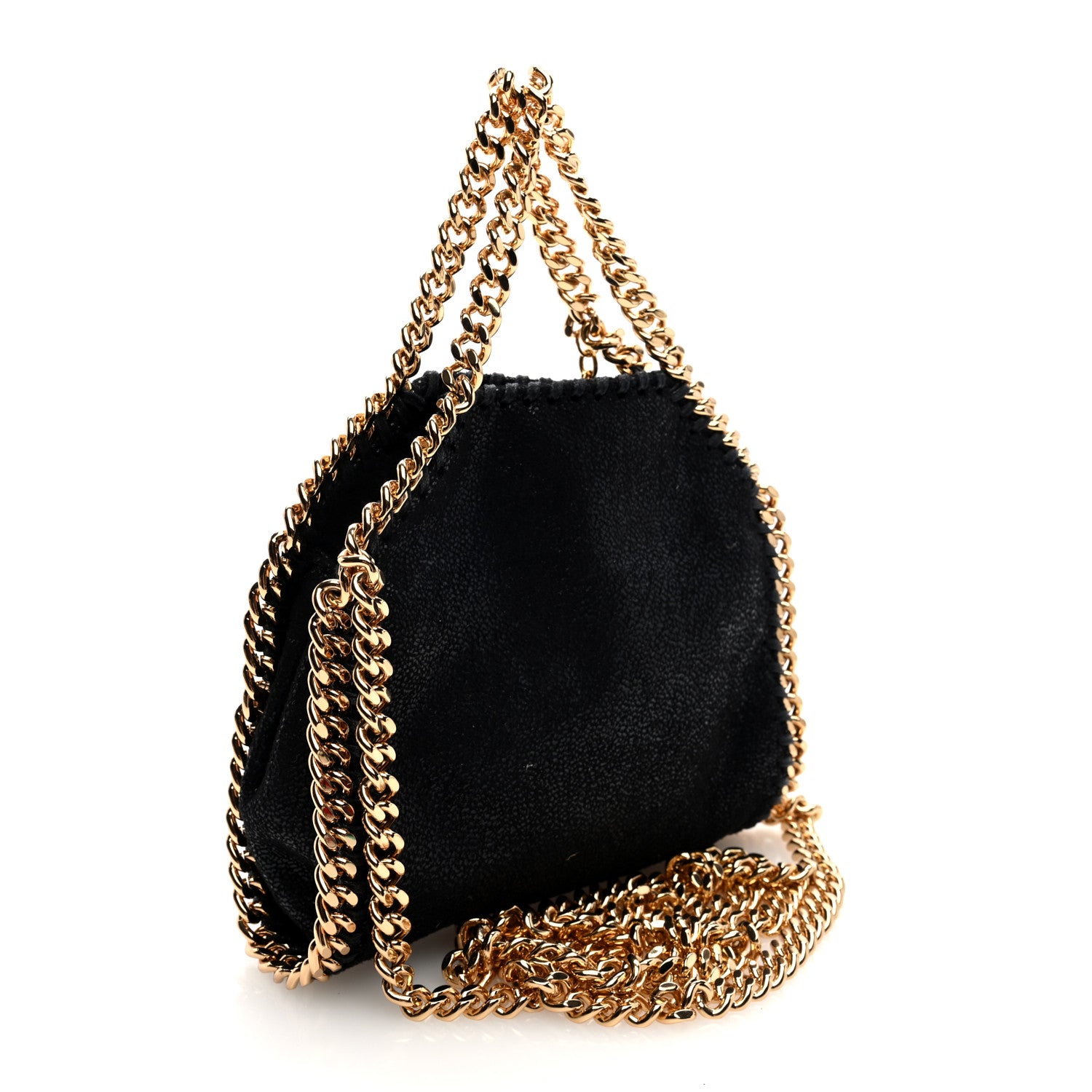 Stella McCartney Shaggy Deer Tiny Falabella Tote Black 4 of 10