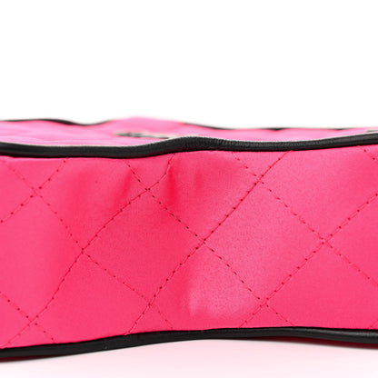 Chanel Satin Quilted Walk Of Fame Star Bag Fuchsia Black 10 of 11