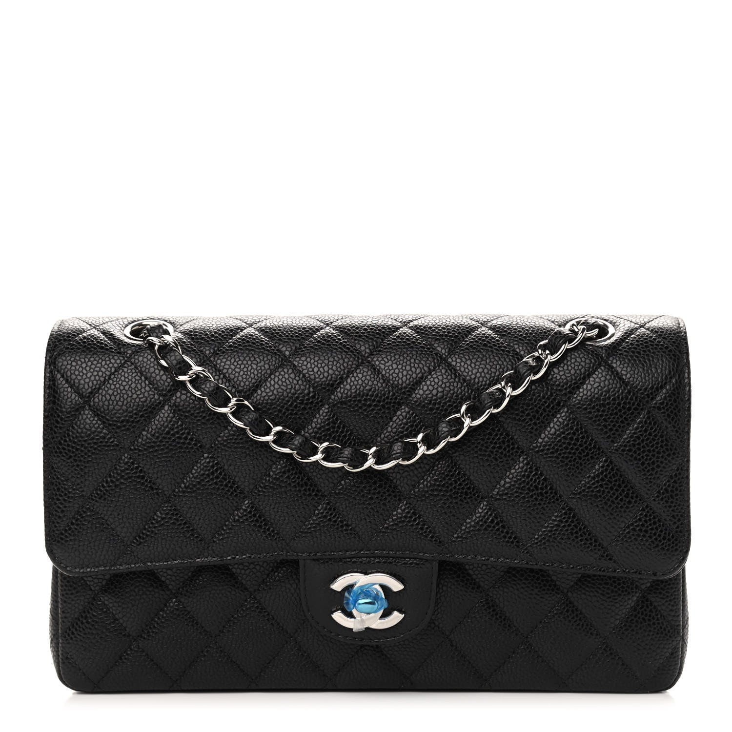 Chanel Caviar Quilted Medium Double Flap Black 1 of 8