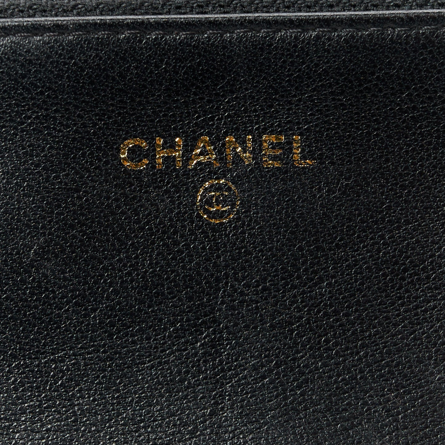 Lambskin Lucky Charms Symbols Wallet on Chain WOC Black