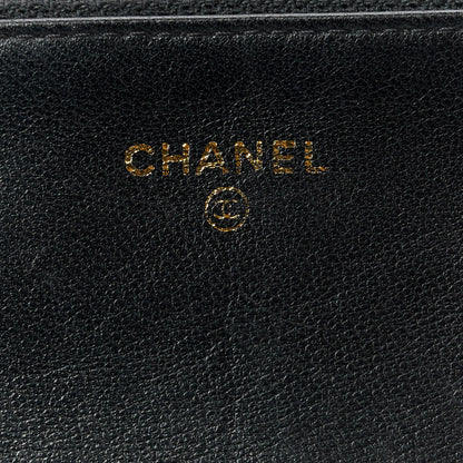 Chanel Lambskin Lucky Charms Symbols Wallet on Chain WOC Black 7 of 12