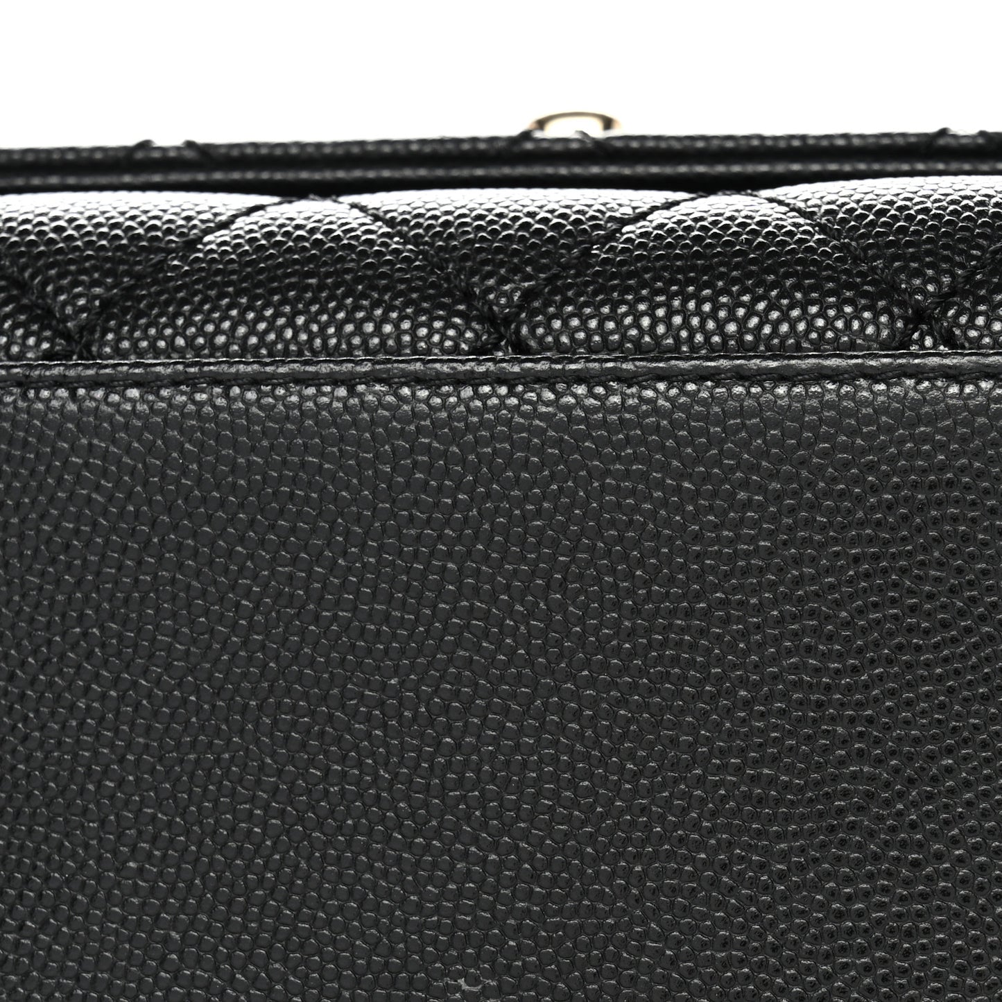 Caviar Quilted Extra Mini Coco Handle Flap Black