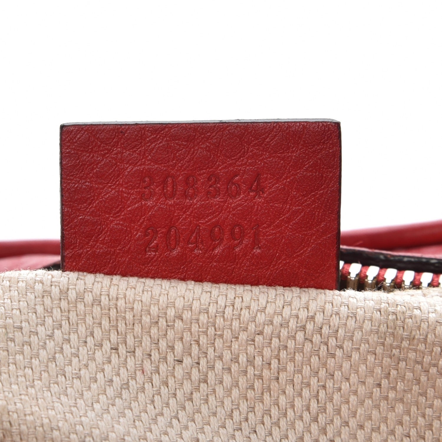 Gucci Pebbled Calfskin Small Soho Disco Bag Tabasco Red 7 of 7