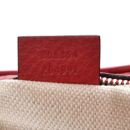 Gucci Pebbled Calfskin Small Soho Disco Bag Tabasco Red 7 of 7