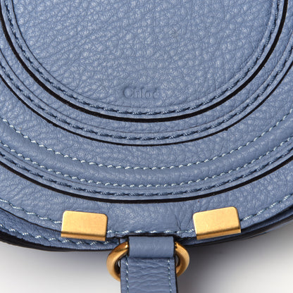 Chloe Calfskin Mini Marcie Round Crossbody Bag Washed Blue 10 of 10