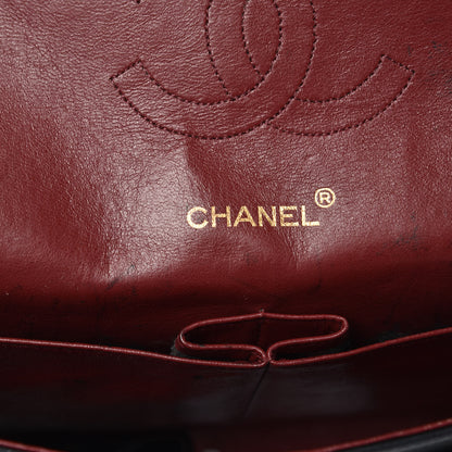 Chanel Lambskin Quilted Medium Double Flap Black 18 of 20