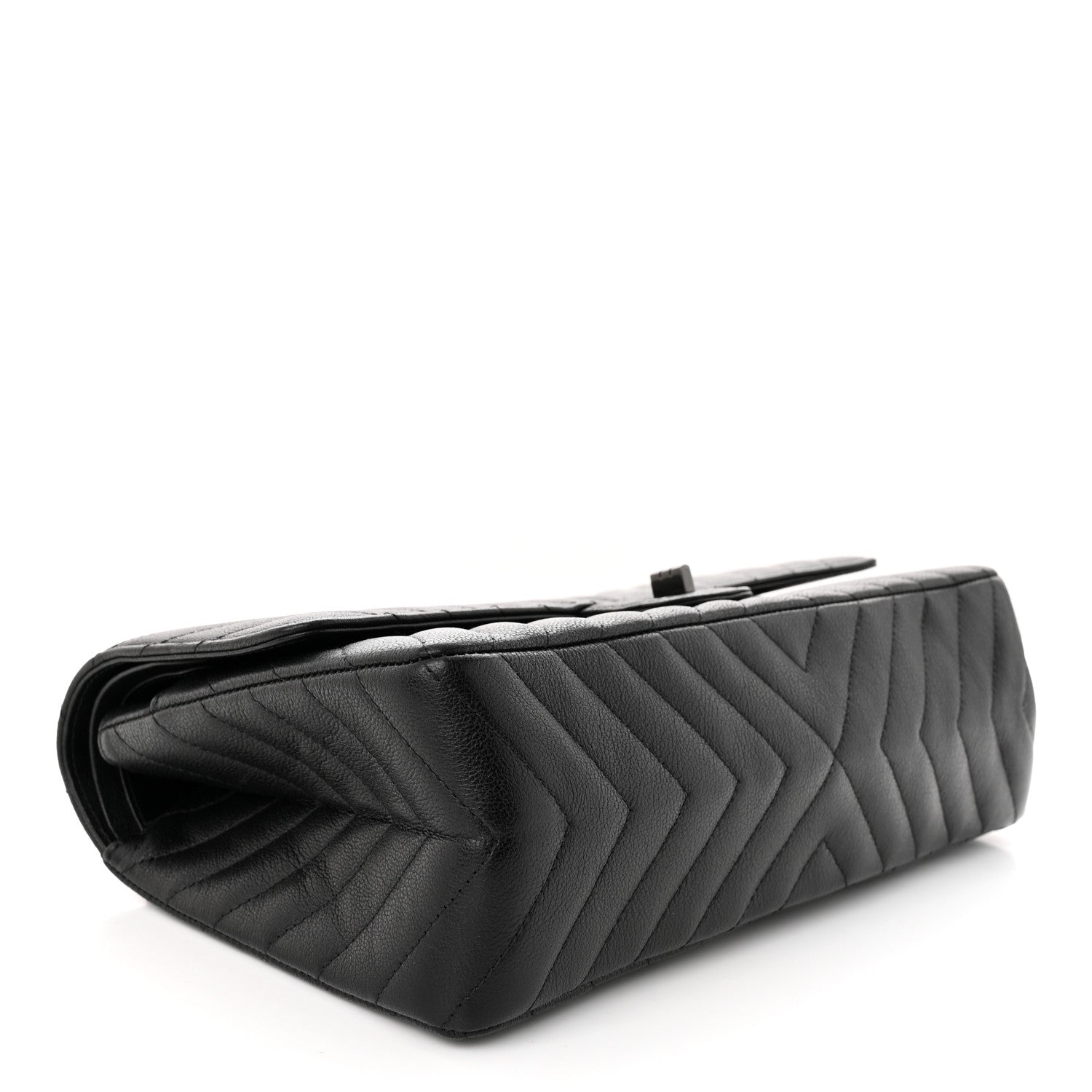 Chanel Sheepskin Chevron Quilted 2.55 Reissue 226 Flap So Black 4 of 12