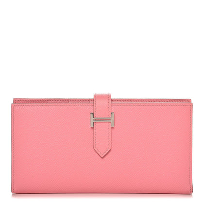 Hermes Epsom Bearn Gusset Wallet Rose Confetti 1 of 8