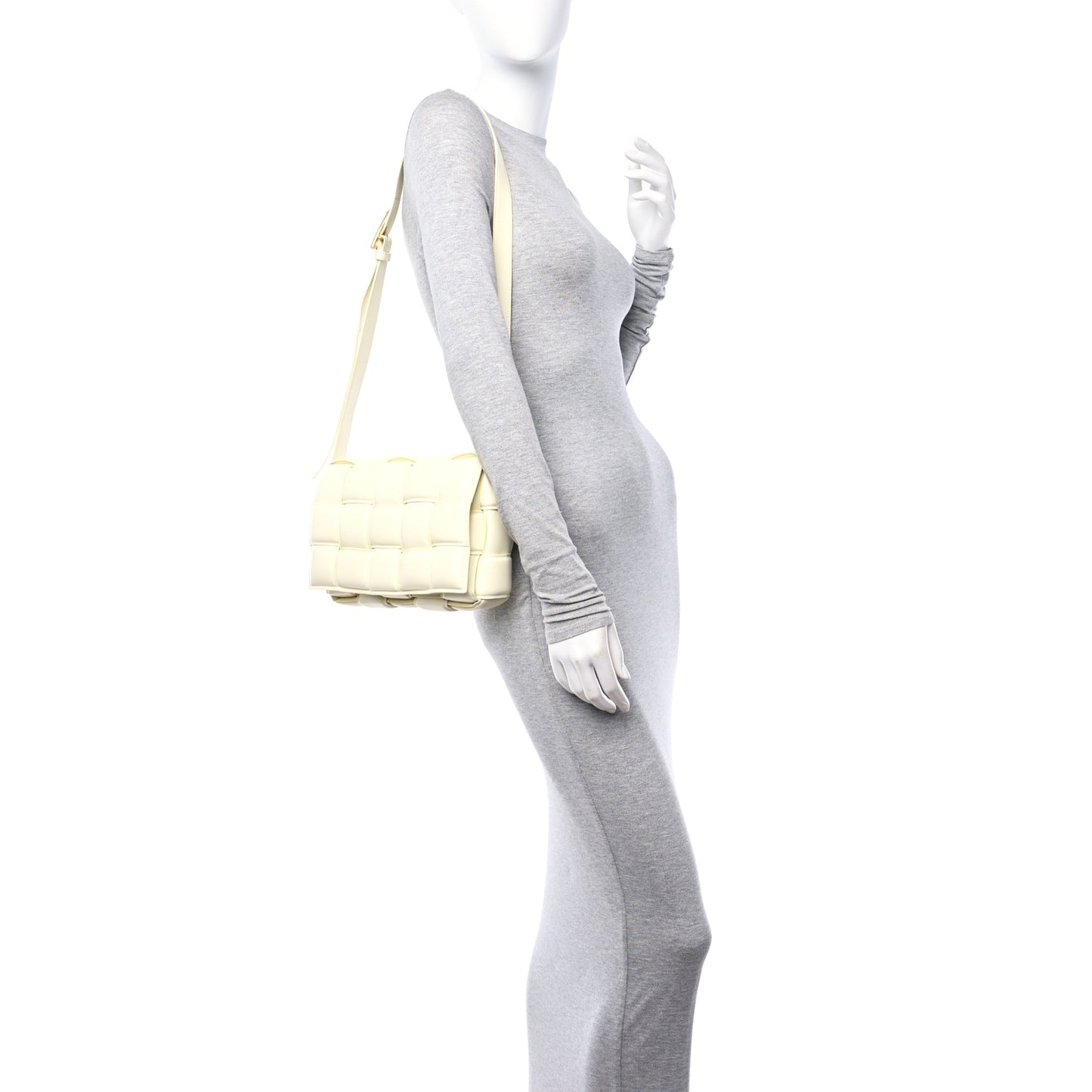 Nappa Maxi Intreccio Padded Cassette Crossbody Bag Zest