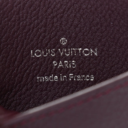 Louis Vuitton Calfskin LockMe II Compact Wallet Prune 6 of 8