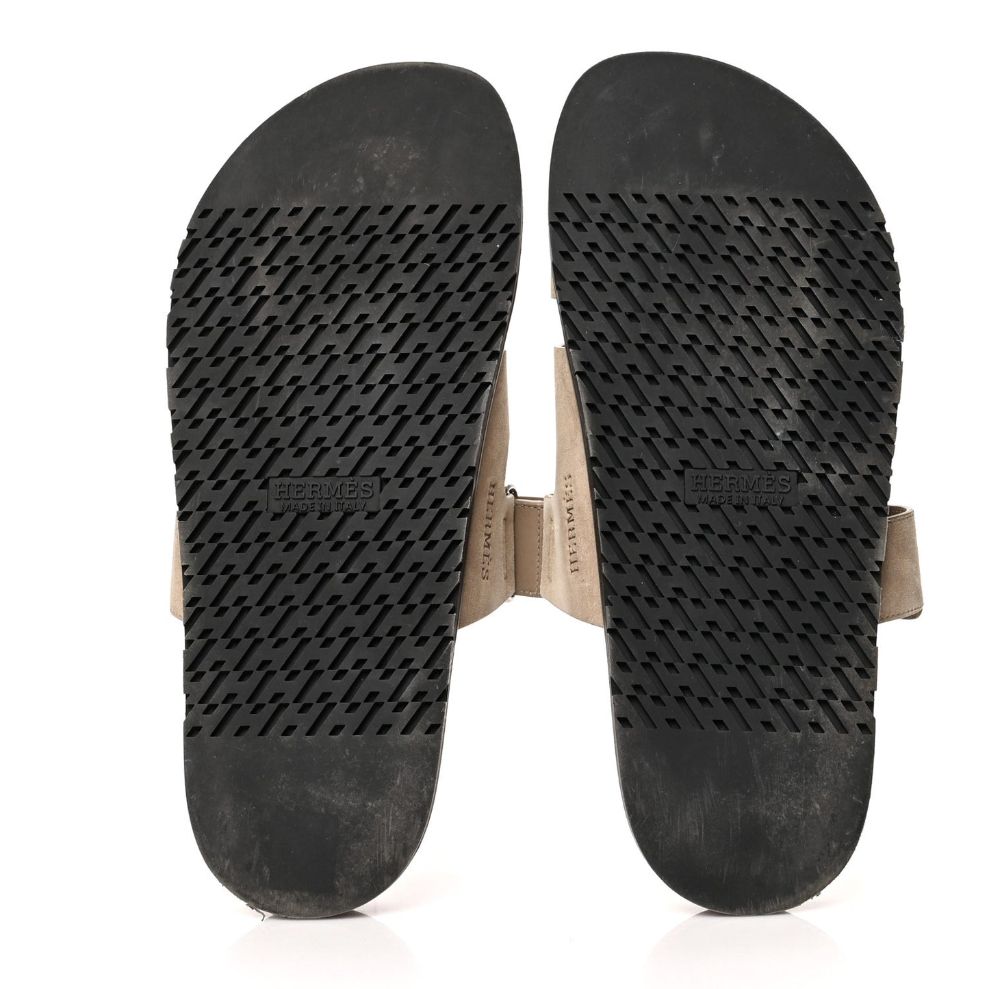 Suede Goatskin Mens Chypre Sandals 42 Beige Argile