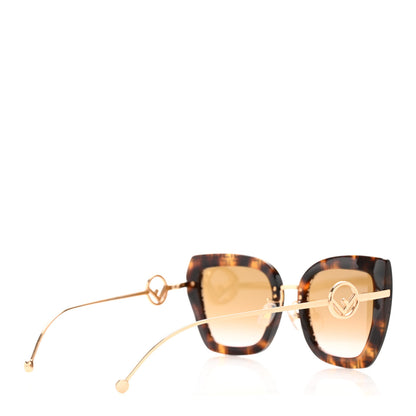 Fendi Acetate Metal F is Fendi FF Square Cat Eye Sunglasses FF 0424/F/S Havana 4 of 7