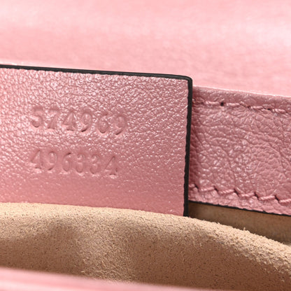 Gucci Azalea Calfskin Enamel Matelasse Diagonal Super Mini Torchon GG Marmont Shoulder Bag New Cherry Red Wild Rose 7 of 12
