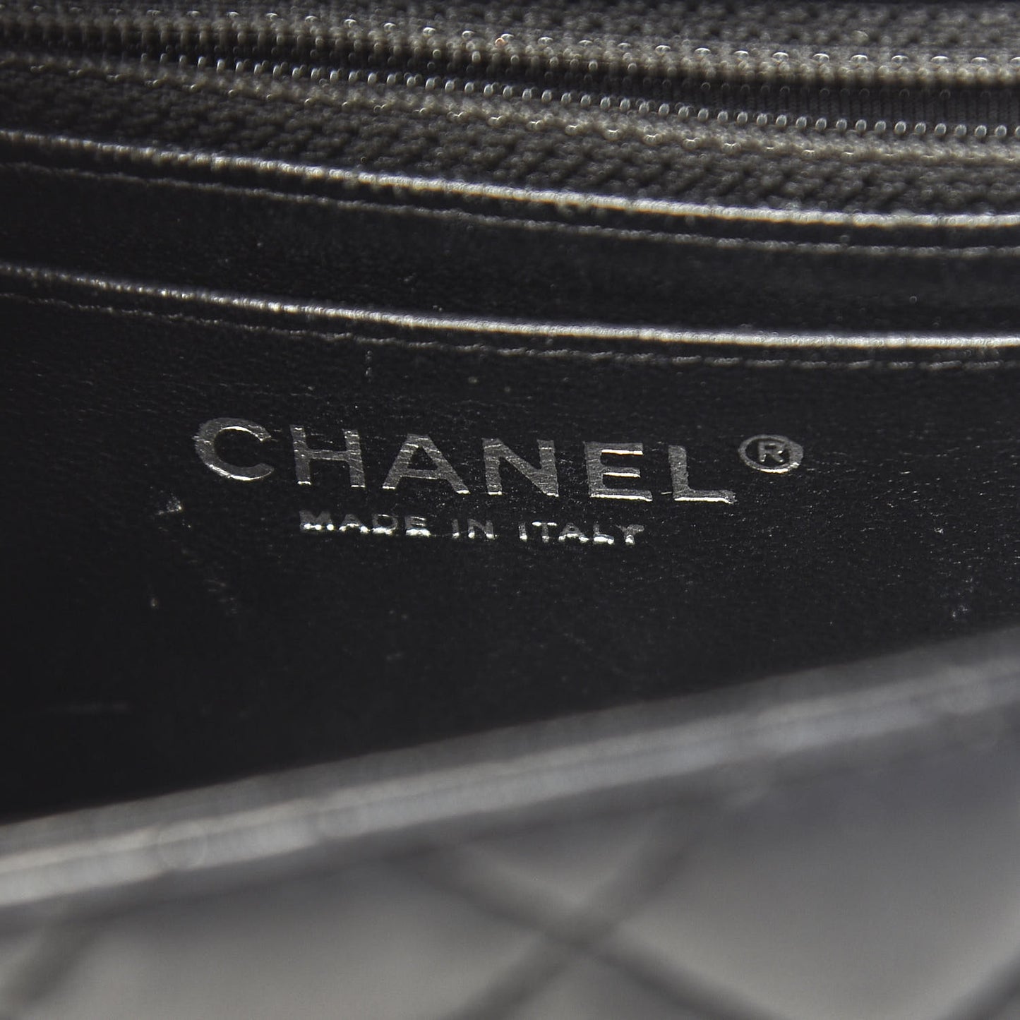 Lambskin Quilted Mini Square Flap Black