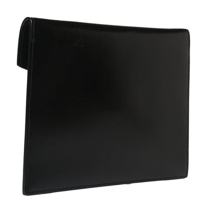 Saint Laurent Smooth Shiny Calfskin Monogram Uptown Baby Pouch Black 2 of 10