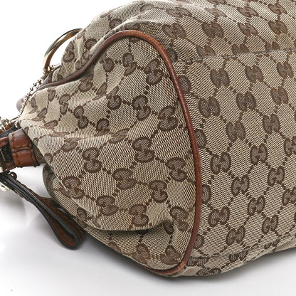 Gucci Monogram Medium Sukey Boston Brown 9 of 10