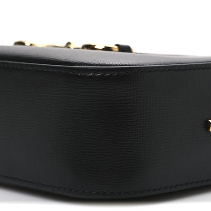Gucci Calfskin Mini Horsebit 1955 Camera Shoulder Bag  Black 10 of 10