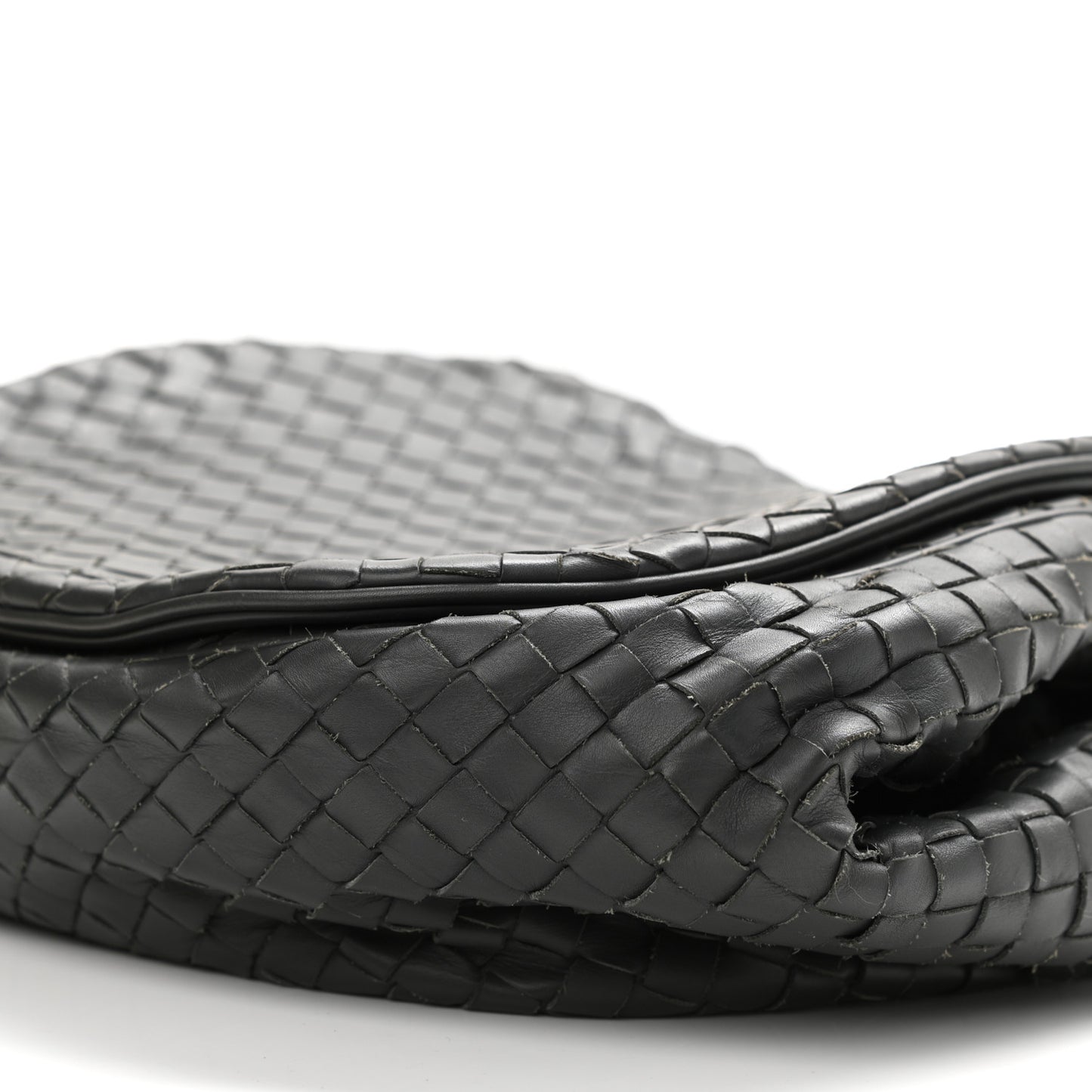 Nappa Intrecciato Message Bag Grey