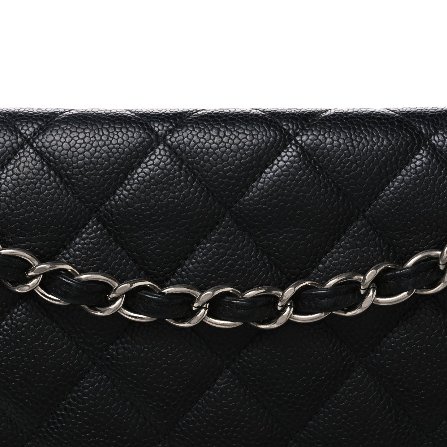 Caviar Quilted Maxi Double Flap Black