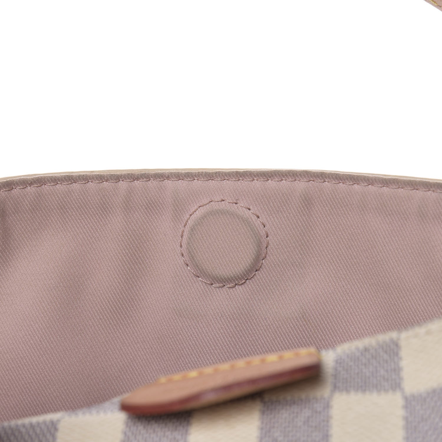 Louis Vuitton Damier Azur Graceful MM Rose Ballerine 16 of 20