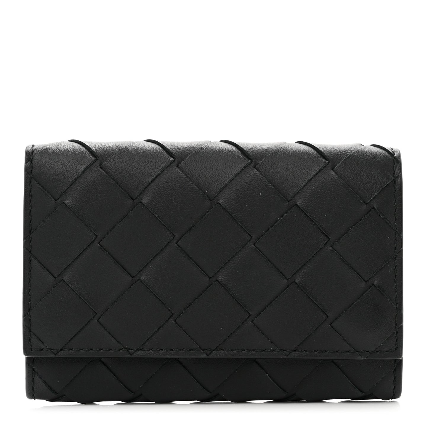 Nappa Intrecciato 6 Key Case Black