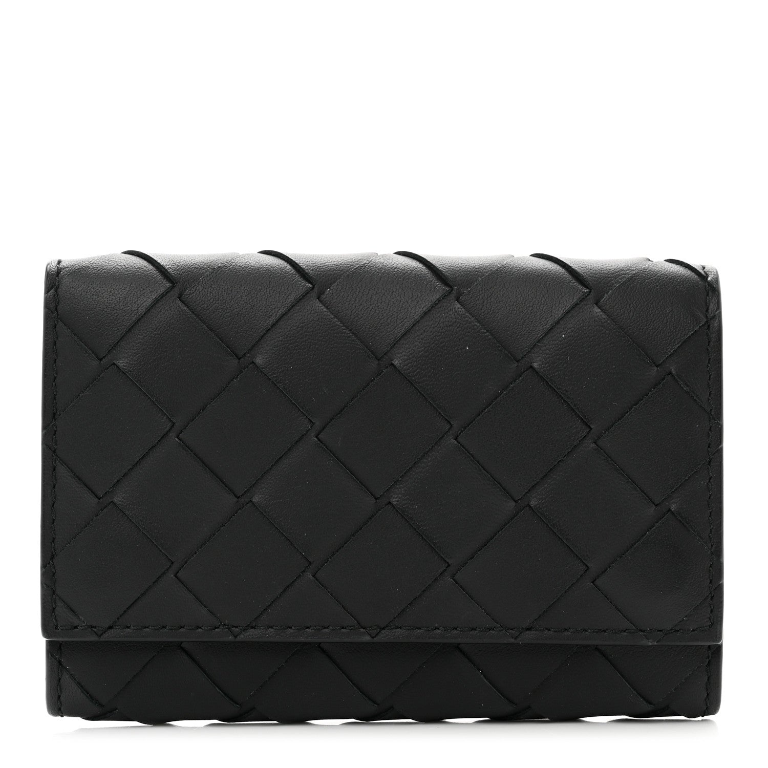 Bottega Veneta Nappa Intrecciato 6 Key Case Black 1 of 6