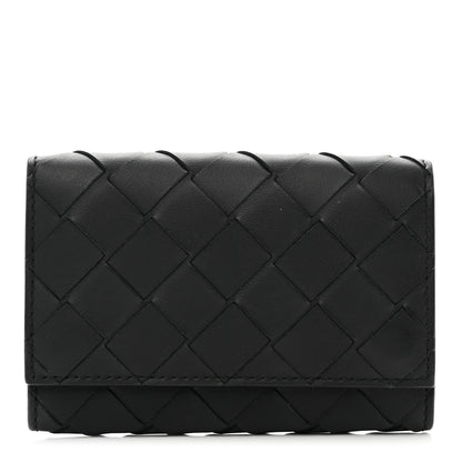 Bottega Veneta Nappa Intrecciato 6 Key Case Black 1 of 6