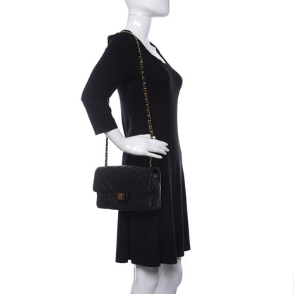 Chanel Lambskin Quilted Medium Single Flap Black 2 of 12