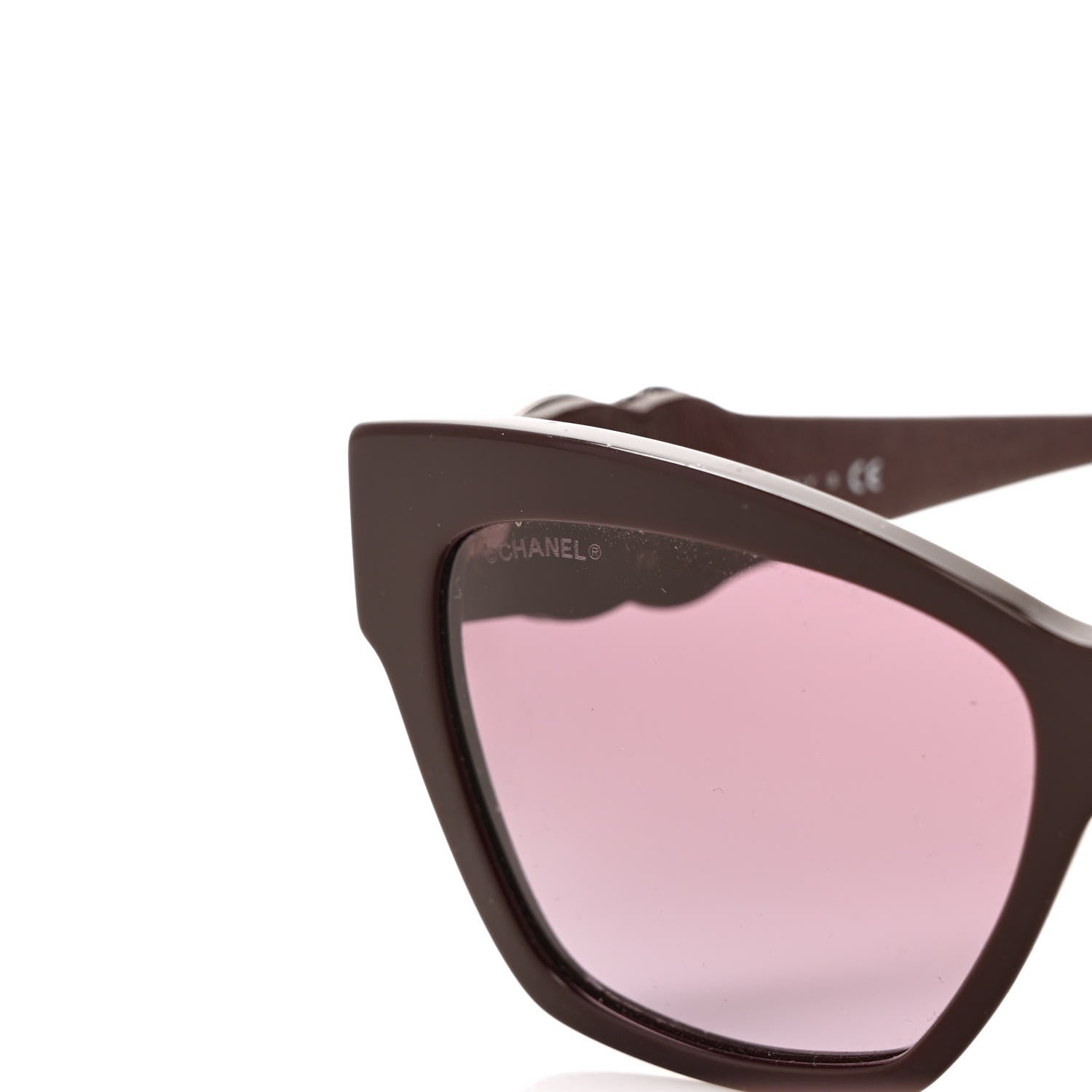 Chanel Acetate Square Cat Eye CC Sunglasses 5456-Q-B Red 7 of 8
