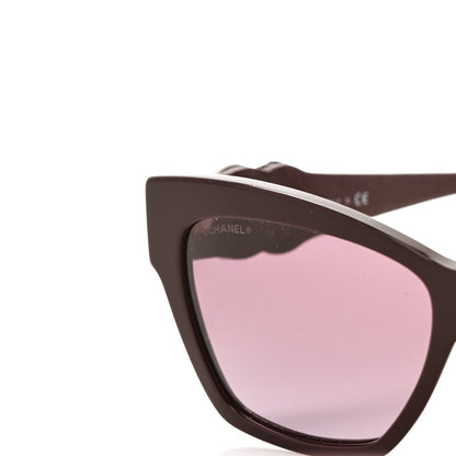 Chanel Acetate Square Cat Eye CC Sunglasses 5456-Q-B Red 7 of 8