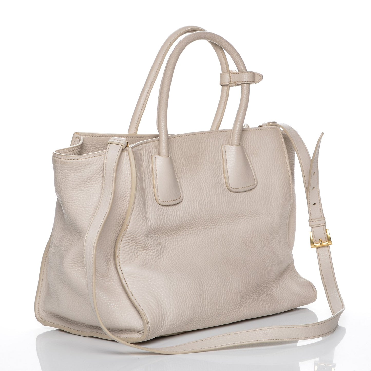 Vitello Daino Shopping Tote Talco