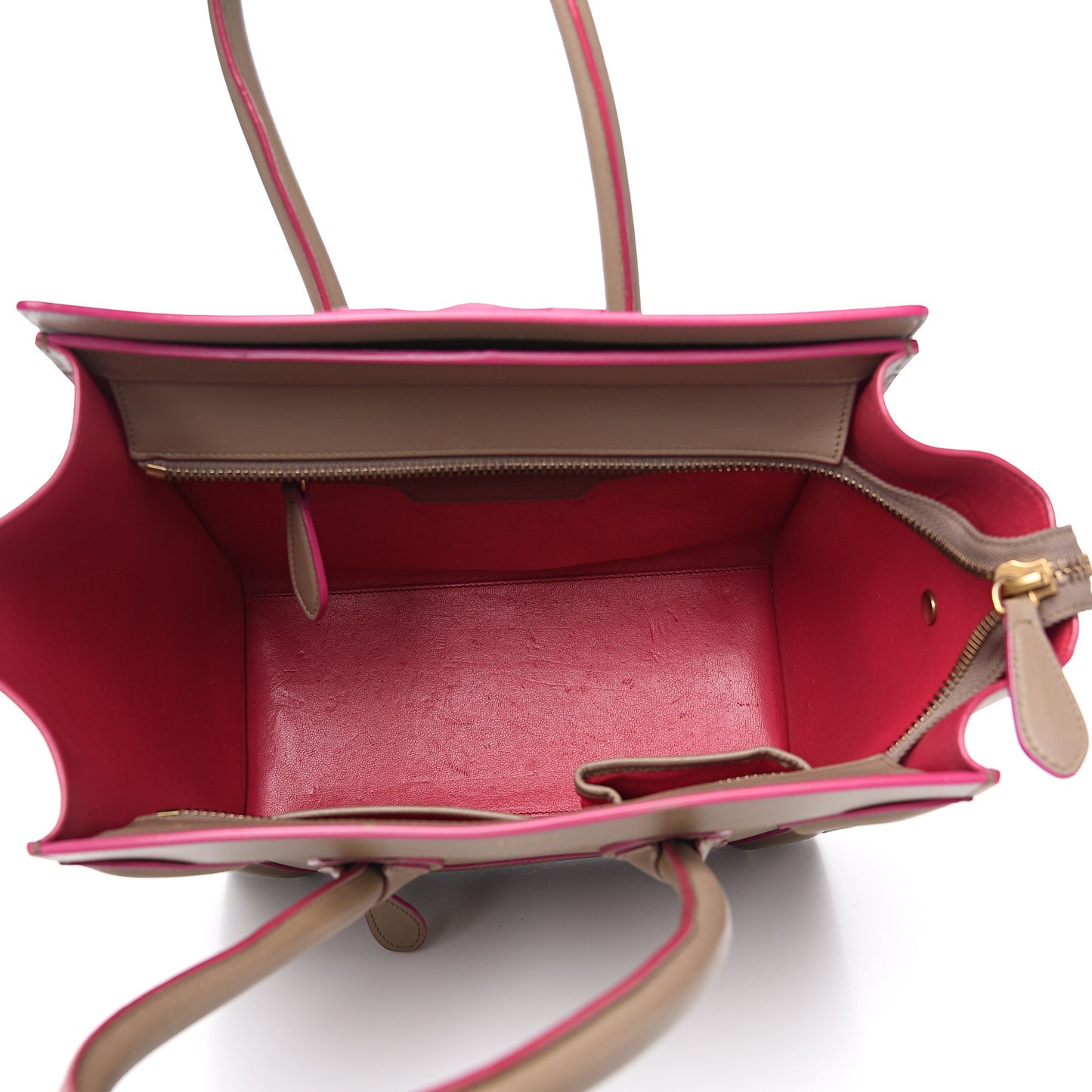 Palmelato Calfskin Micro Luggage Beige