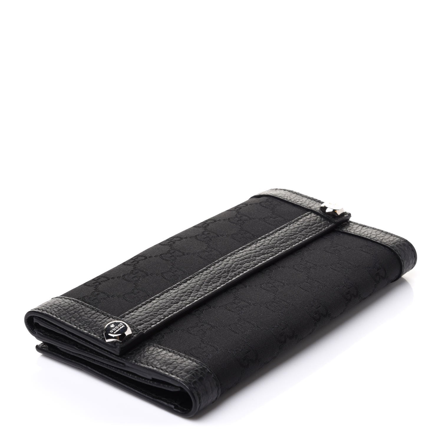 Gucci Monogram Continental Charmy Wallet Black 4 of 11