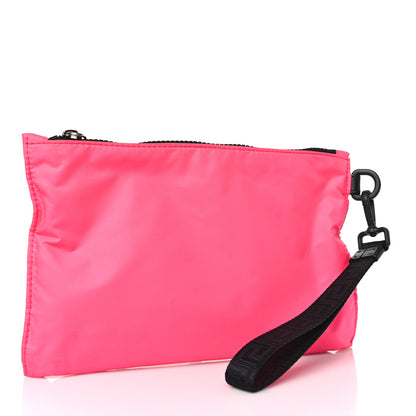 Versace Nylon Icon Flat Pouch Pink 3 of 9
