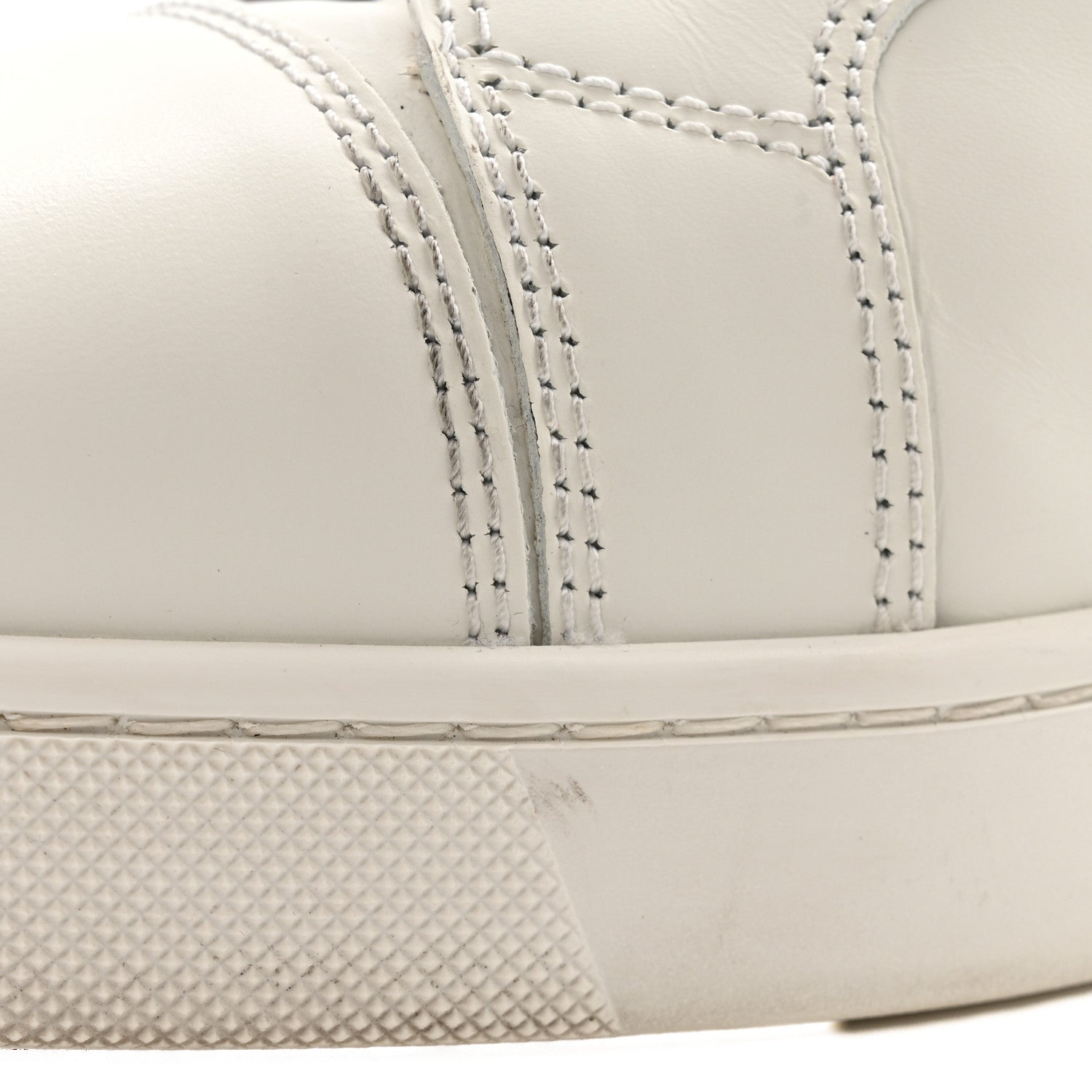 Christian Louboutin Calfskin Mens Louis High Top Sneakers 42 White 11 of 13