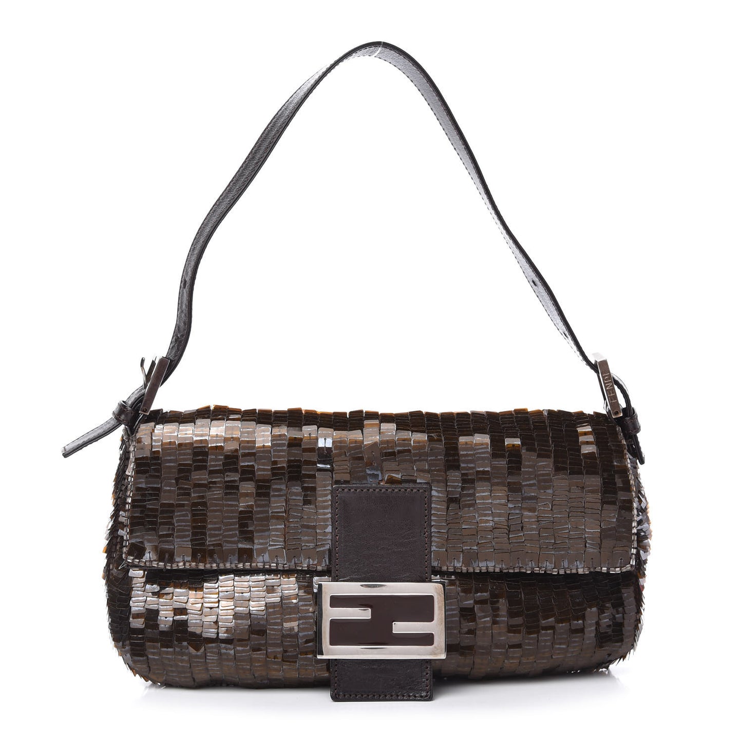 Sequin Paillettes Baguette Brown