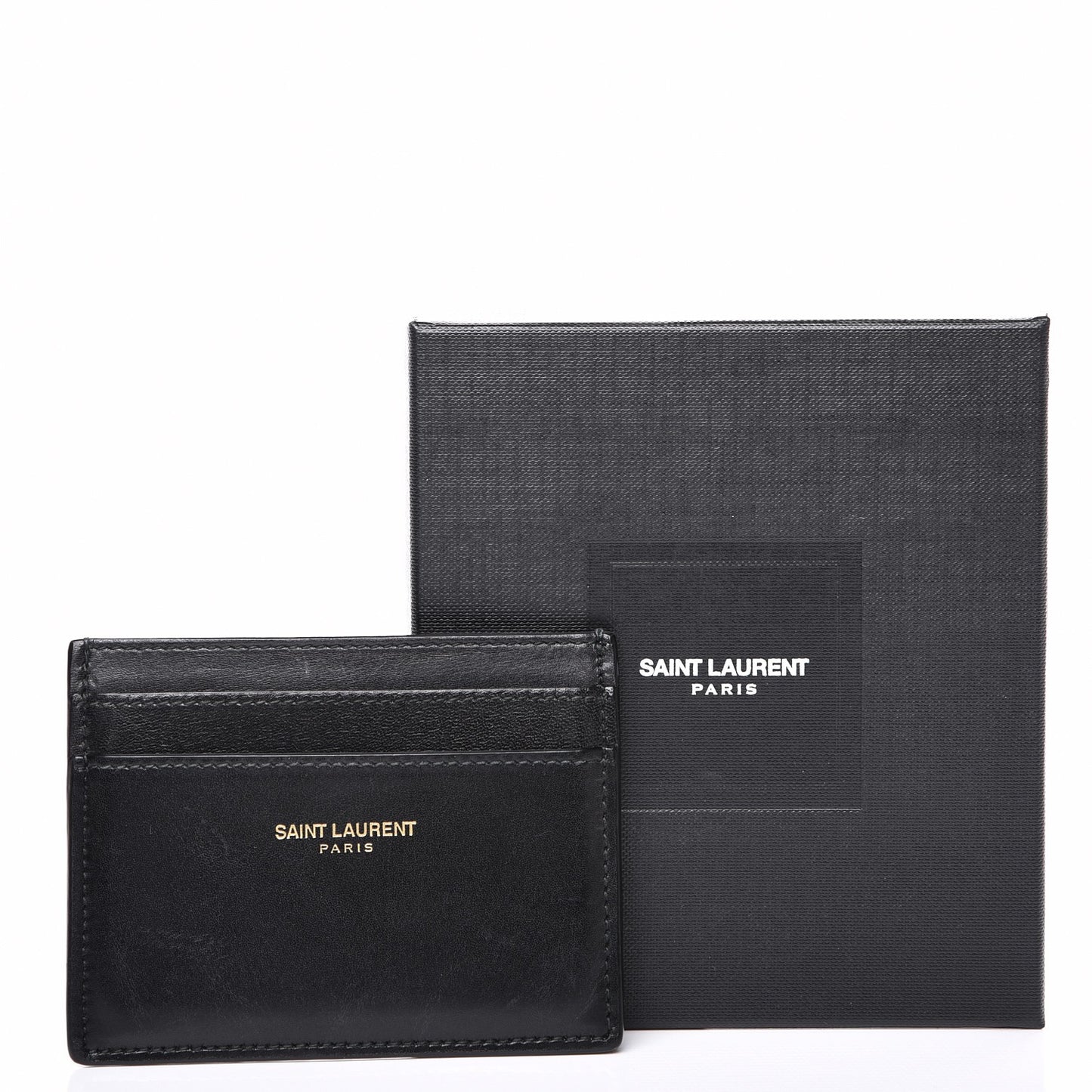 Calfskin Card Case Black