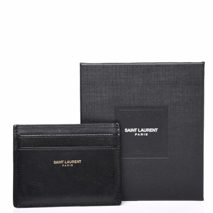 Saint Laurent Calfskin Card Case Black 7 of 7