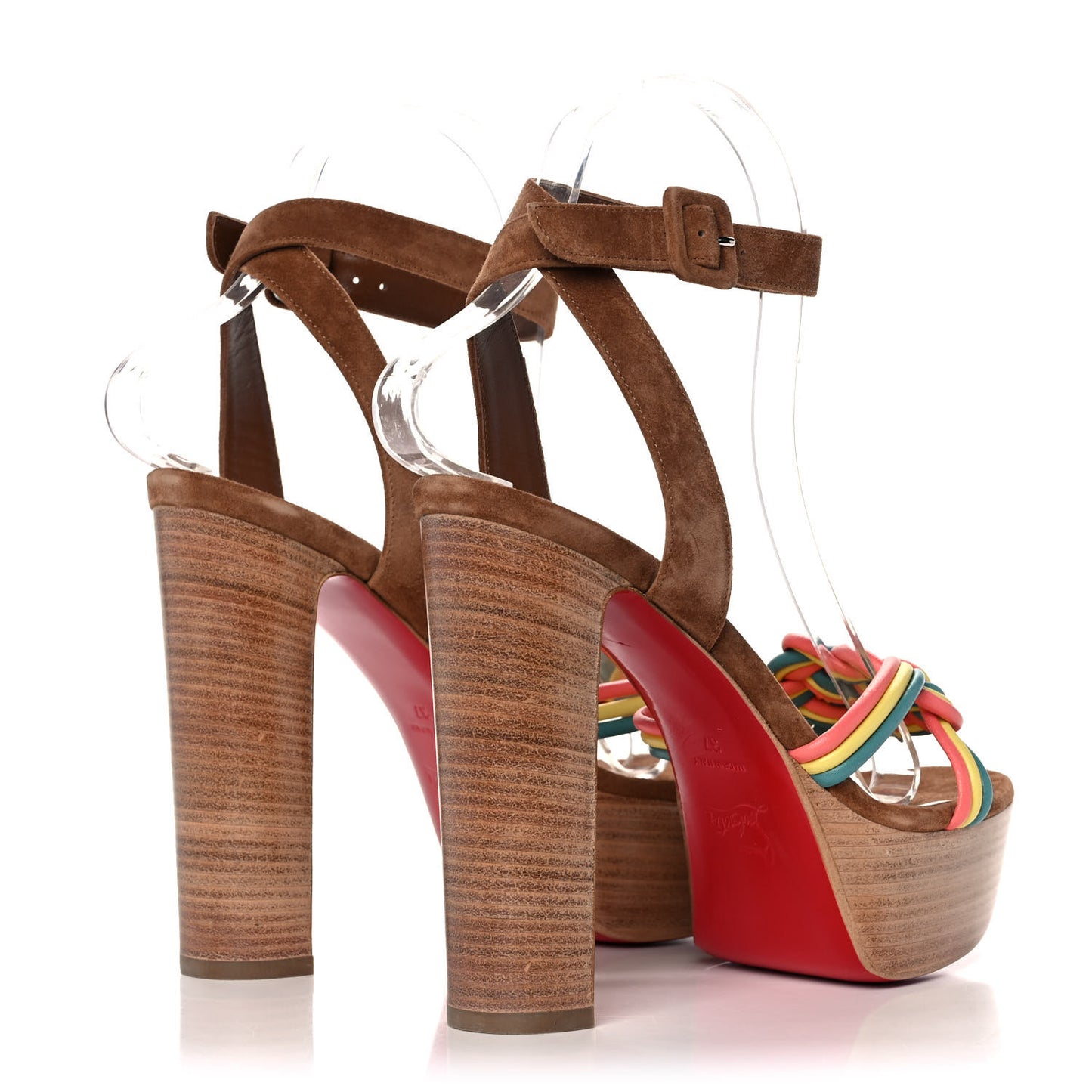 Nappa Veau Velours Couio Ella 130 Sandals 37 Multicolor Beige