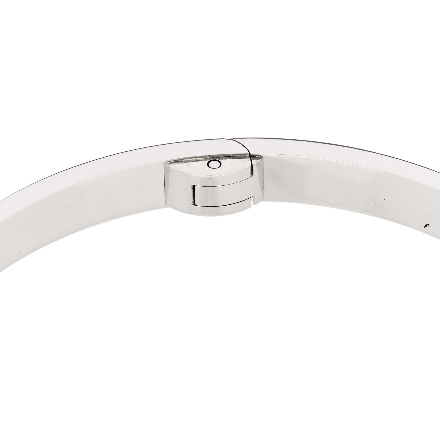 Cartier 18K White Gold LOVE Single Screw Bracelet 19 8 of 9