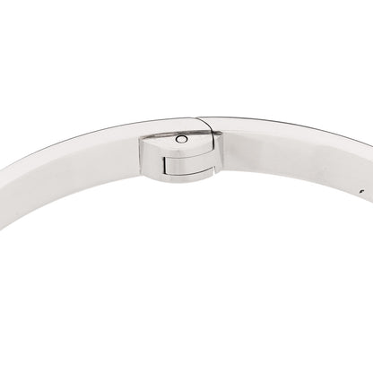 Cartier 18K White Gold LOVE Single Screw Bracelet 19 8 of 9