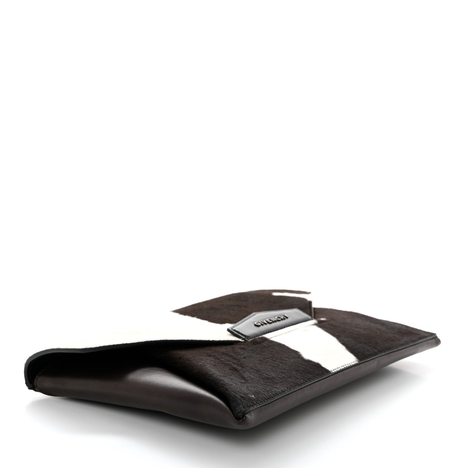 Givenchy Calf Hair Smooth Calfskin Medium Antigona Evening Clutch Black White 4 of 8