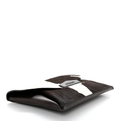 Givenchy Calf Hair Smooth Calfskin Medium Antigona Evening Clutch Black White 4 of 8