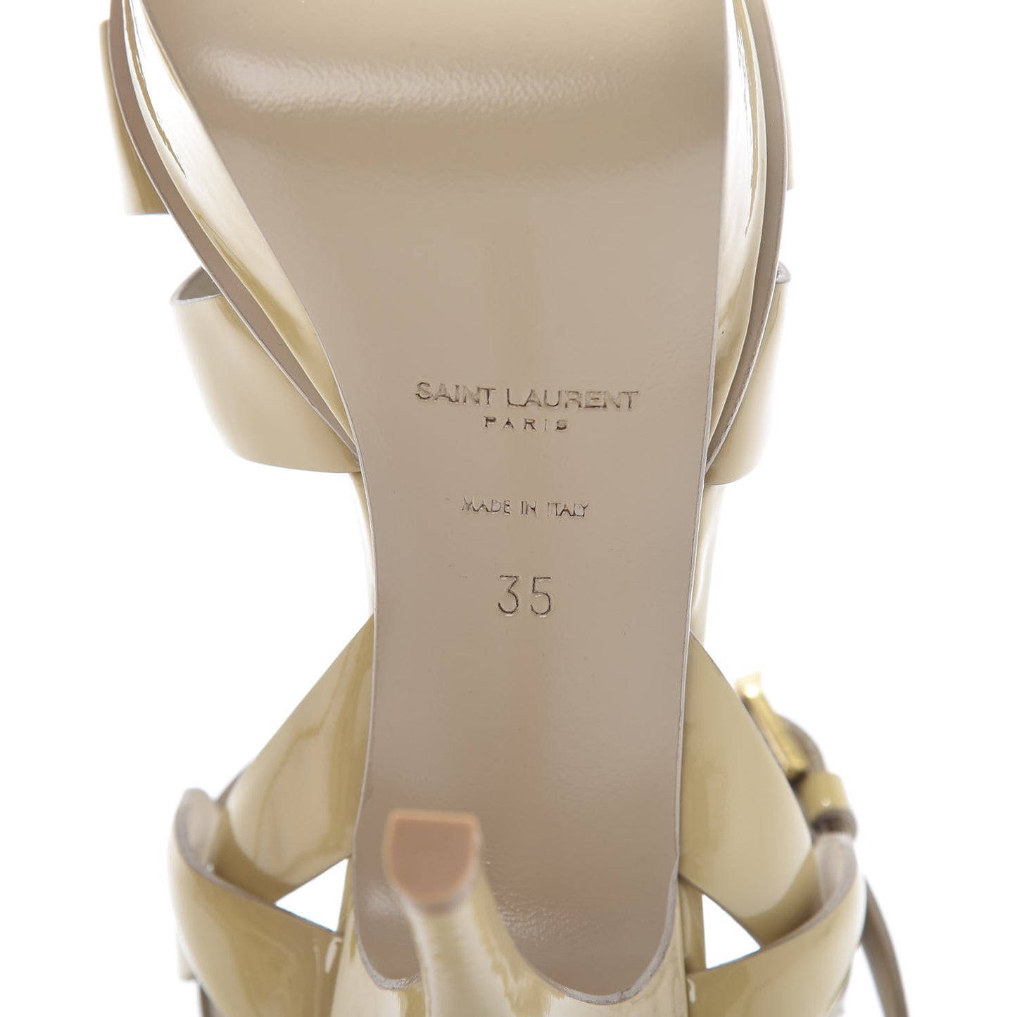 Patent Tribute 75 Platform Sandals 35 Nude Powder