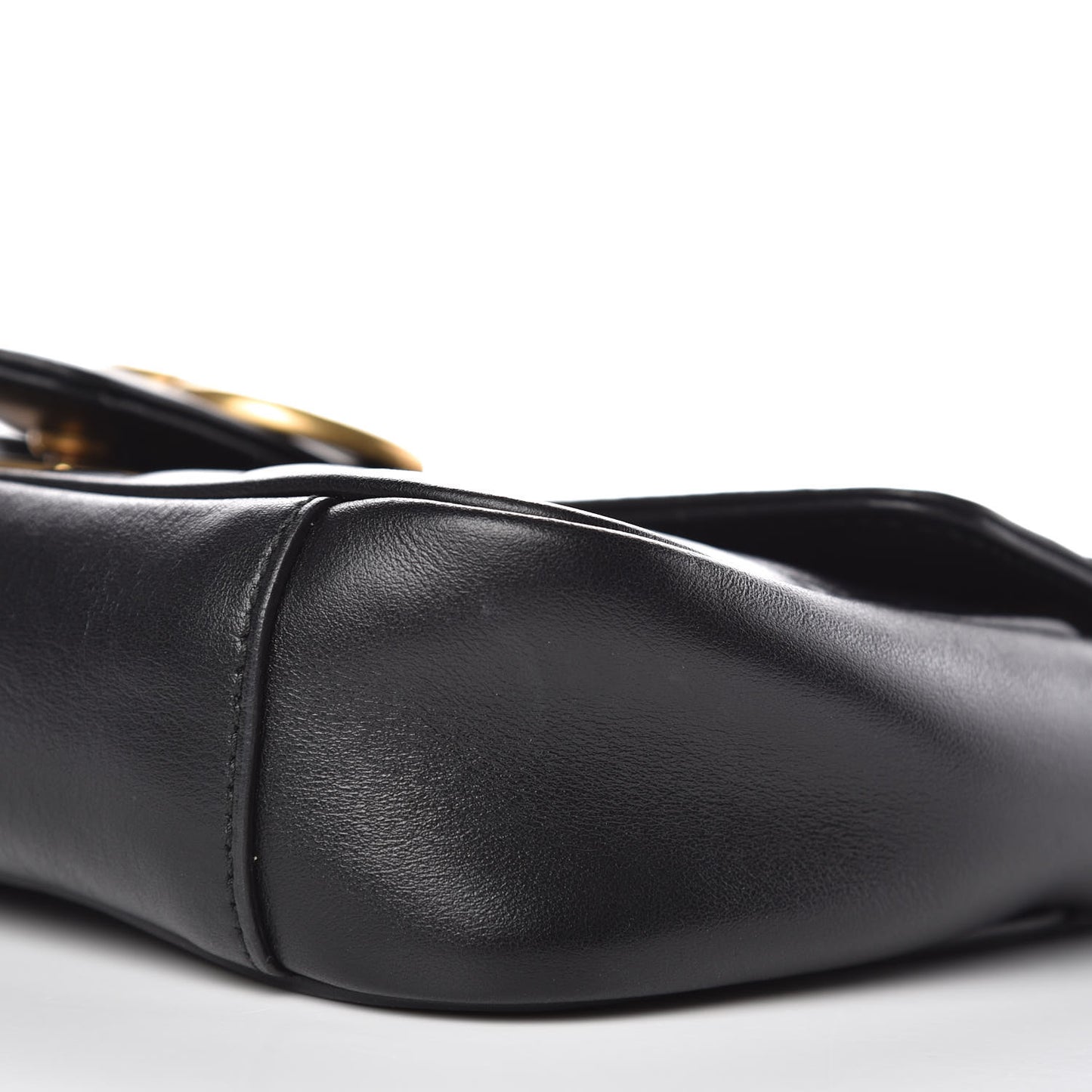 Calfskin Matelasse Mini GG Marmont Shoulder Bag Black