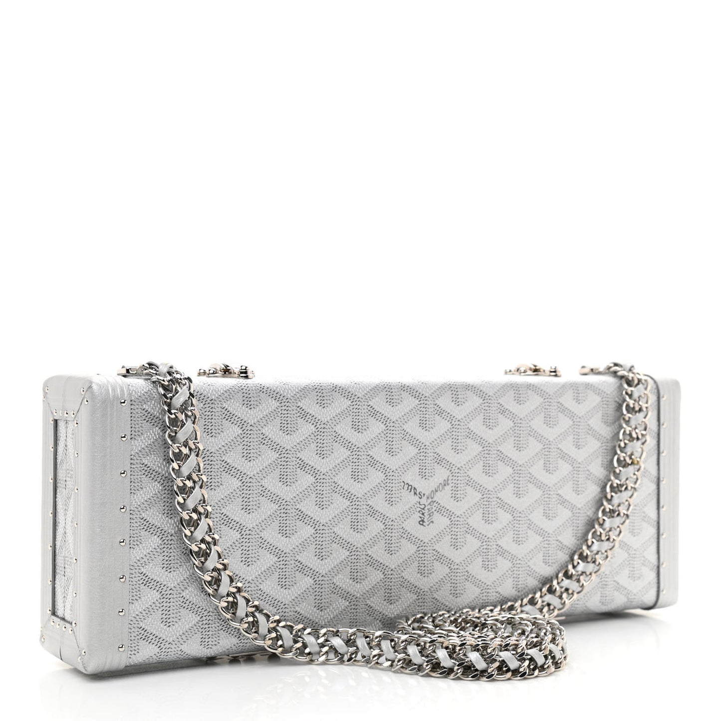 Goyardine Saint Honore Clutch Silver