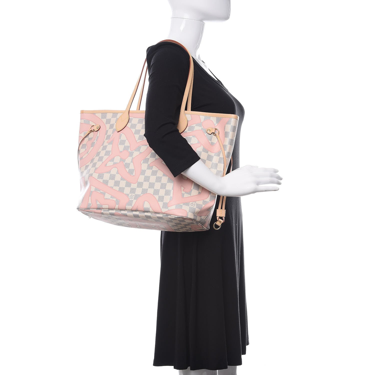 Louis Vuitton Damier Azur Tahitienne Neverfull MM 2 of 11