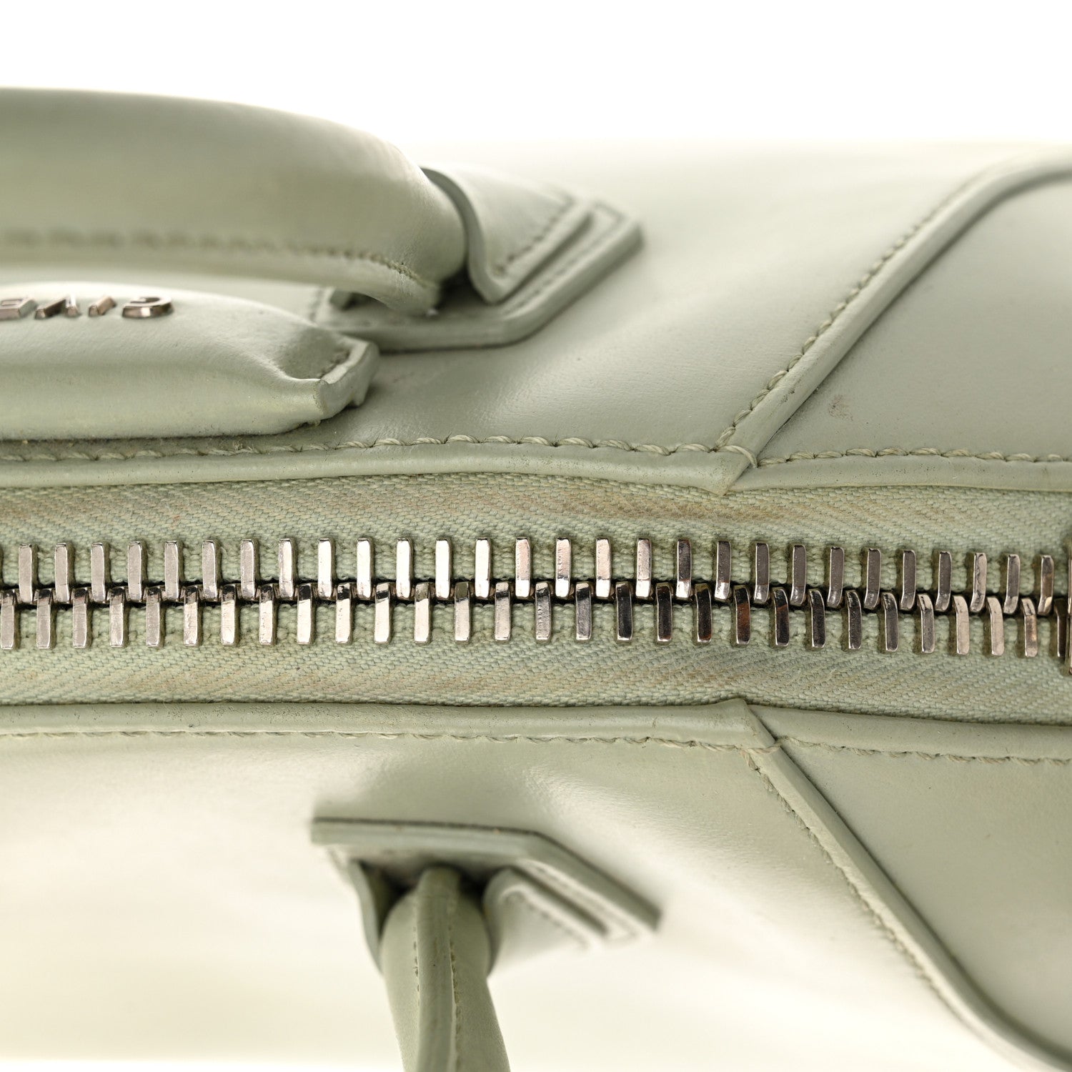 Givenchy Shiny Lord Calfskin Mini Antigona Aqua Green 17 of 17